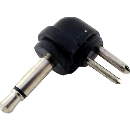 2x Universal 3.5mm Male Mono AC DC 2 Pin Plug Charger Tip Power Adapter Laptop 90 Degree Right Angle Adapter
