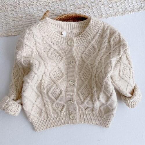 AmyaBaby 2020 Autumn Baby Boy Cardigan Solid Color Korean Style Kids Clothes Boys Sweaters School Toddler Outerwear Sweater