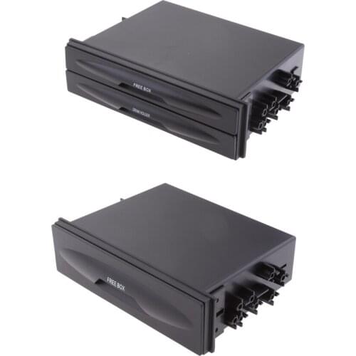 Car Double Din Radio Installation Pocket Cup Holder Storage Box Organizer