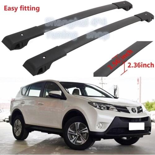 New arrived Black for Toyota RAV4 2013 2014 2015 2016 2017 2018 baggage luggage rack carrier roof rack rail cross bar