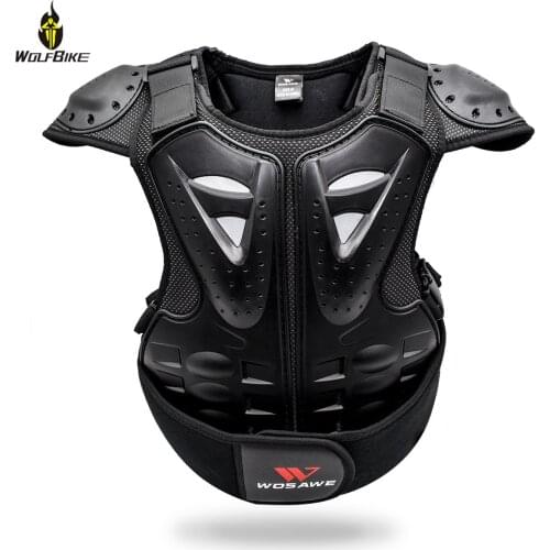 WOSAWE Protection Ski Jackets for 4-16 Children Kids Back Guard Bike Armor Gear Motorcycle Bicycle Sports Snowboarding Suit