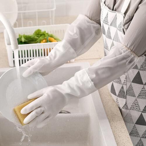 Dishwashing Cleaning Gloves Waterproof Rubber Latex Gloves Kitchen Durable Cleaning Windows Housework Chores Tools