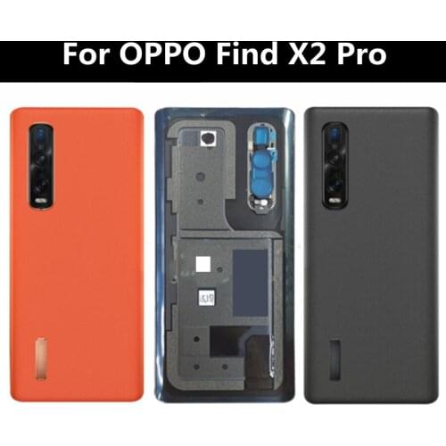 For OPPO Find X2 Pro Battery Cover Housing Door Rear Leather Case for Find X2 pro Back Battery cover with Adhesive Shell