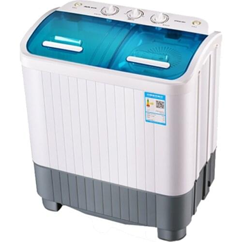 Dual cylinder wave wheel semi automatic household small mini washing machine dehydration washing machine