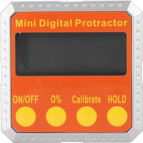 Hot Sale High Precision 360 Degree Digital Inclinometer Mini Digital Protractor Box Angle Gauge Protractor Level Magnetic Tool