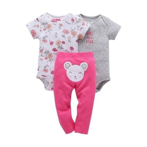 Childrens jumpsuit long-sleeved pants + newborn pants boys and girls clothes set newborn baby infant baby suit