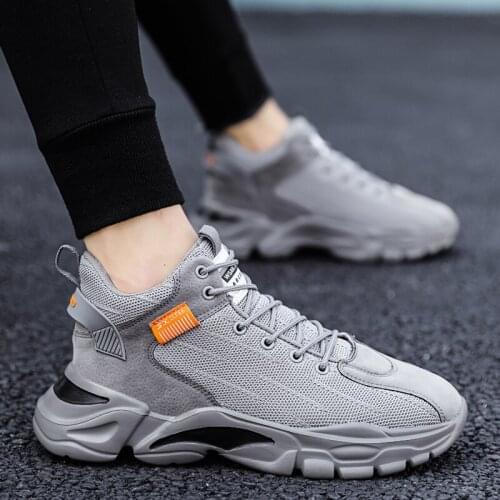 Korean Version of The Tide Ins Summer Mesh Shoes Mens Breathable Increased Sports Daddy Tide Shoes Youth Fashion