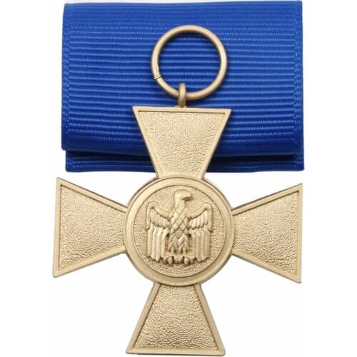 WW2 German Heer 25 Year Service Medal with Ribbon Wehrmacht long-Service Award 1957 Veterans Version-36329