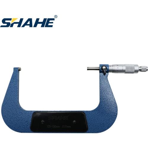 Shahe 0.01mm 125-150mm outside micrometer mikrometre measuring device mechanical gauges micrometer precision tools