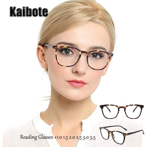 Kaibote Eso-R195116 Stylish Reading Glasses for Women Quality Presbyopic Eyewear Ladies Eyeglasses with Soft Pouch Portable