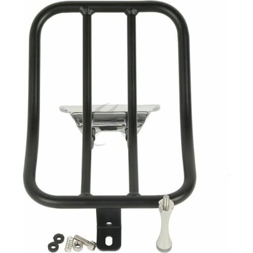 Motorcycle Rear Fender Luggage Rack For Harley Touring Road King FLHR 1997-2008 Chrome/Black