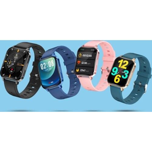 2021 New Body Temperature Monitor Smart Watch IP68 Waterproof Message Reminder Band 24 Sports Modes Heart Rate Health Bracelet