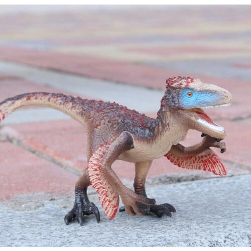 PVC Children Dinosaur Toys Dinosaur Figures Collect Lifelike Utahraptor Models Baby Cognitive Toys Gifts