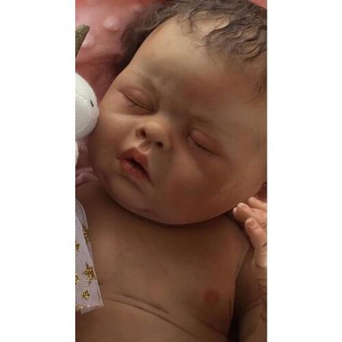 Clearance Sale 19inch reborndoll kit Sleeping Lovelyn lifelike real touch unfished doll parts DIY fresh color
