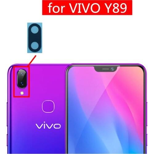 2pcs for VIVO y89 Camera Glass Lens Back Rear Camera Glass Lens with Glue Replace Repair Spare Part