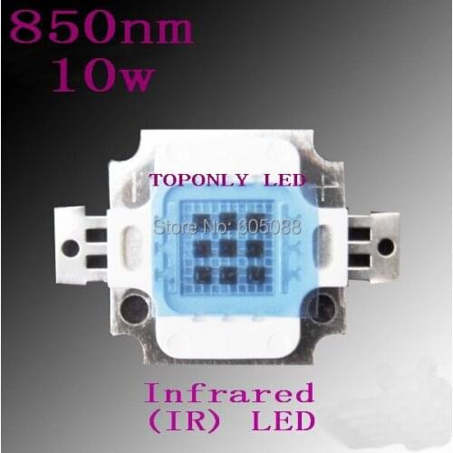High power led 850nm infrared 10w,Epistar ir led light,DC4.5-6.0v,1050mA,life>50,000hrs, 50pcs/lot wholesale,DHL free shipping