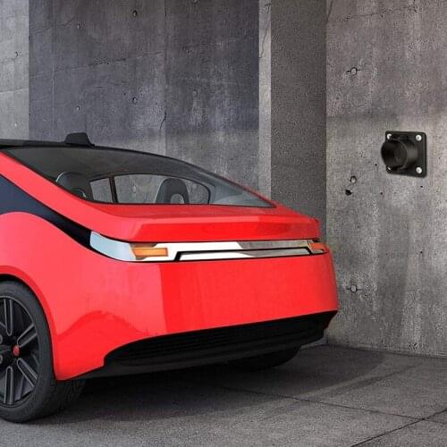 Charger Dock Nozzle-Holster Dock Vehicle Charger Plug for SAE J1772 Electric Vehicle with Screws Included Wall Mount Holder