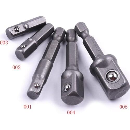 1/4" 3/8" 1/2" Hand Tools Hex Shank Socket Adapter Bits Hex Drill Nut Driver Shank Connecting Rod Head Extension Drill Bits
