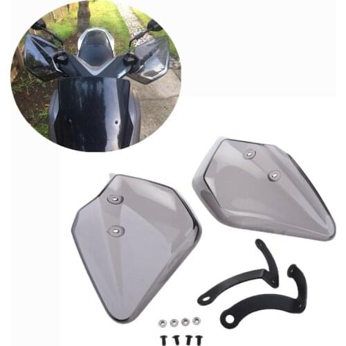 1 Pair Motorcycle Hand Guards Customs Guard Wind Deflector for Yamaha XMAX 125/250/300/400 2017-2018 (Smoke)