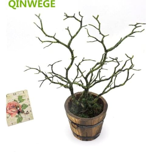 12pcs 36cm Manzanita Dry Artificial Plant Tree Branch Wedding Home Church Decor No Pot Vase