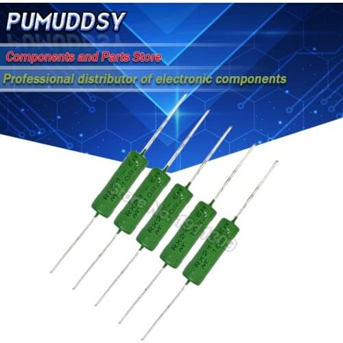 5PCS RX21 6W Wire Wound Resistance 5%1R 10R 100R 1K 10K 12K 15K 18R 20R 22R 24R 27R 30R 33R 36R pumuddsy