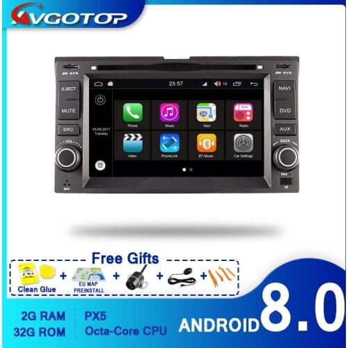 AVGOTOP S200 2G 32G Android 8.0 Car Radio Navigation For KIA CERATO SPORTAGE GPS DVD Multimedia