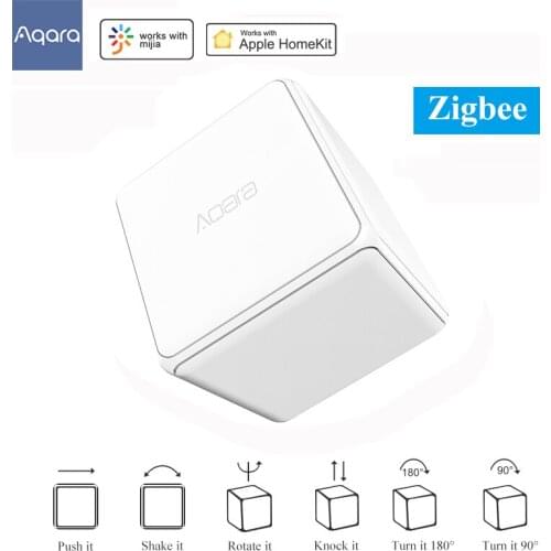 Aqara Zigbee Magic Cube Controller Six Actions Connect to aqara Hub Gateway 3 For Interconnected with Mi Home APP Smart Device