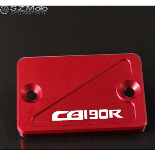 For HONDA CB190R CB 190R 2015 Aluminum Motorcycle Accessories Front Brake Master Cylinder Fluid Reservoir Cover With LOGO CNC