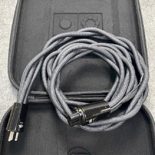 Dragon High Current Low-Z / Noise-Dissipation 3-Pole AC Power Cable US & EU Schuko Plug HiFi Audio Line