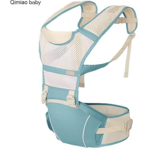 Breathable Ergonomic Baby Carrier Mesh Strap Lightweight Portable Sling Baby Hipseat 0-36 Month Infant Baby Kangaroo Backpack