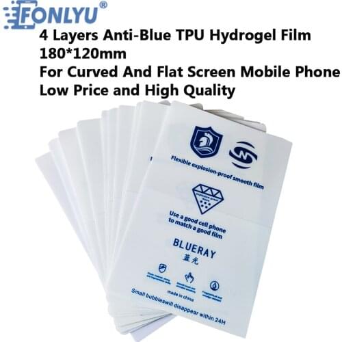 FONLYU 10pc Hydrogel Film Screen Protector For iPhone 7 8 6 Screen Protector Film Cutting Machine Mobile Phone Repair Tool