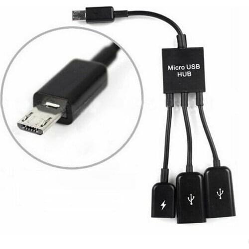 3 in 1 Micro USB Power Charging Host OTG Hub Cable Galaxy Adapter For Samsung 4/3/2 S5 Tab For Samsung Galaxy S5Z9