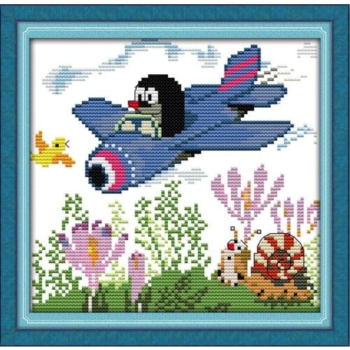 The moles dream(1) cross stitch kit cartoon 14ct 11ct count print canvas stitches embroidery DIY handmade needlework plus