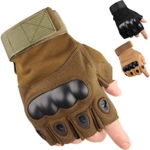 Army Military Tactical Fingerless Gloves Combat Half Finger Mens Gloves Men Cycling Shooting Paintball Gym Tactical Gloves