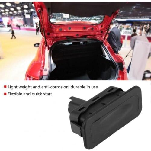 Back-up Switch Boot Tailgate Trunk Release Switch 8200076256 for Renault Clio Megane Captur Kangoo Fluence Black Luggage Switch