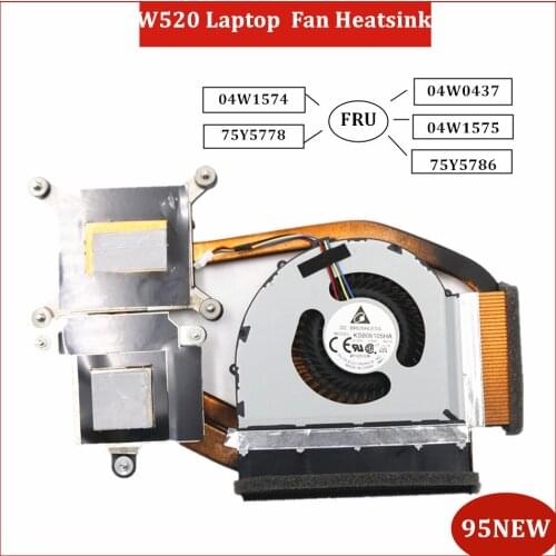 90% Original for Lenovo ThinkPad W520 Fan Heatsink Assembly Radiator Cooler FRU 04W1574