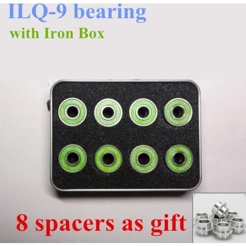 16 pieces inline skates bearing durable ILQ-9 pro dual line roller skate shoes skateboard high speed skating 608 box case spacer