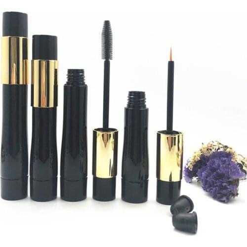 Empty Cosmetic Container Packaging Eyeliner Tube With Wand 16 ML 25 Pieces Black Eyelash Pen Mascara Tube