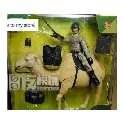 Pvc figure model Toys doll 1:18 Camel soldier set