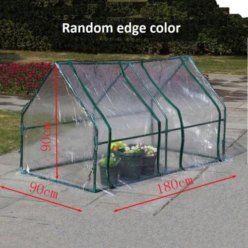 Garden greenhouse mini tunnel plant heat preservation shed rainproof hothouse garden supplies keep warm steel pipe brooder