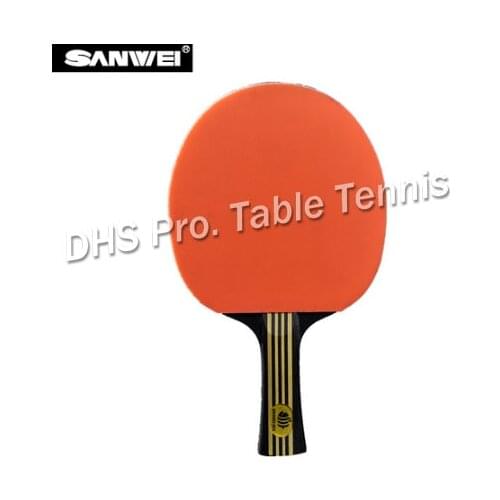 Sanwei Bravol Bee Finished Beginners table tennis Double Face Pimples-in Racket Rubber Table Tennis Bat Top Recommended