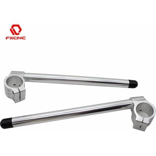 Silver Motorcycle Handlebar Clip On 31/33/35/36/37/38/39/41/43/45/48/50/51/52/53/54 55mm Clip-ons Fork Handle Bar Clamp