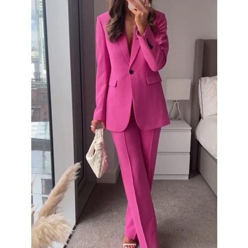 Женские модные брючные костюмы SLMDWOMAN China At AliExpress