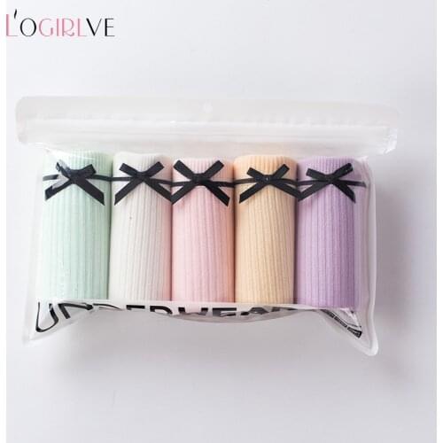 Logirlve Fashion Briefs for Women Sexy Woman Panties Solid Seamless Underpants Cpanties For Pure Cotton Underwear Girl Knickers