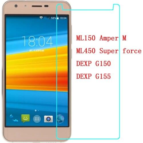 Tempered Glass for DEXP Ixion ML150 Amper M Screen Protector Film Protective Screen FOR DEXP G150 G155 ML450 Super force
