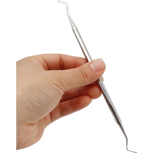 1pc Dental Gingival Retraction Cord Packer Stainless Steel Gingival Separator Dental Scaler Double Ends Instrument#B cutter head