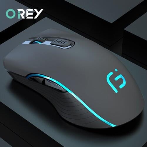 2.4G Bluetooth Wireless Mouse Rechargeable 2400DPI Silent Gaming Mouse For Macbook HP 7 LED light Mice Computer PC Gamer Mouse