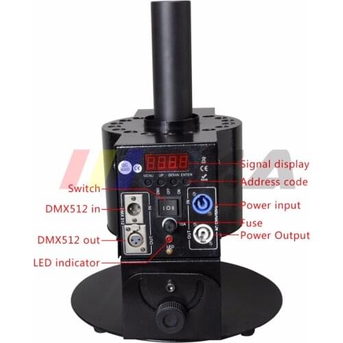 2 pcs 18 LED Cryo Jet Special Co2 jet Machine LED Jet co2 Cannon Dmx Controller Gun Stage Effect Machine