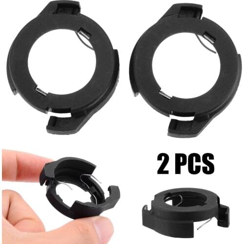 2pcs H7 LED Headlight Bulb Retainer Holder Adapter Light Lamp Halogen To LED For Ford KUGA