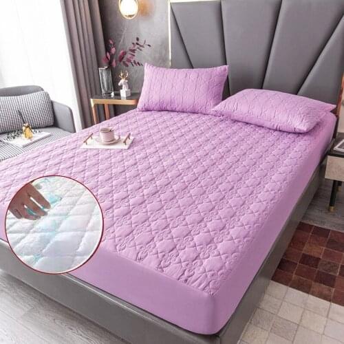 2021 Waterproof Quilted Bed Sheet Urine-proof Mite-proof and Dust-proof Bedspread for Infants and The Elderly Protective Case